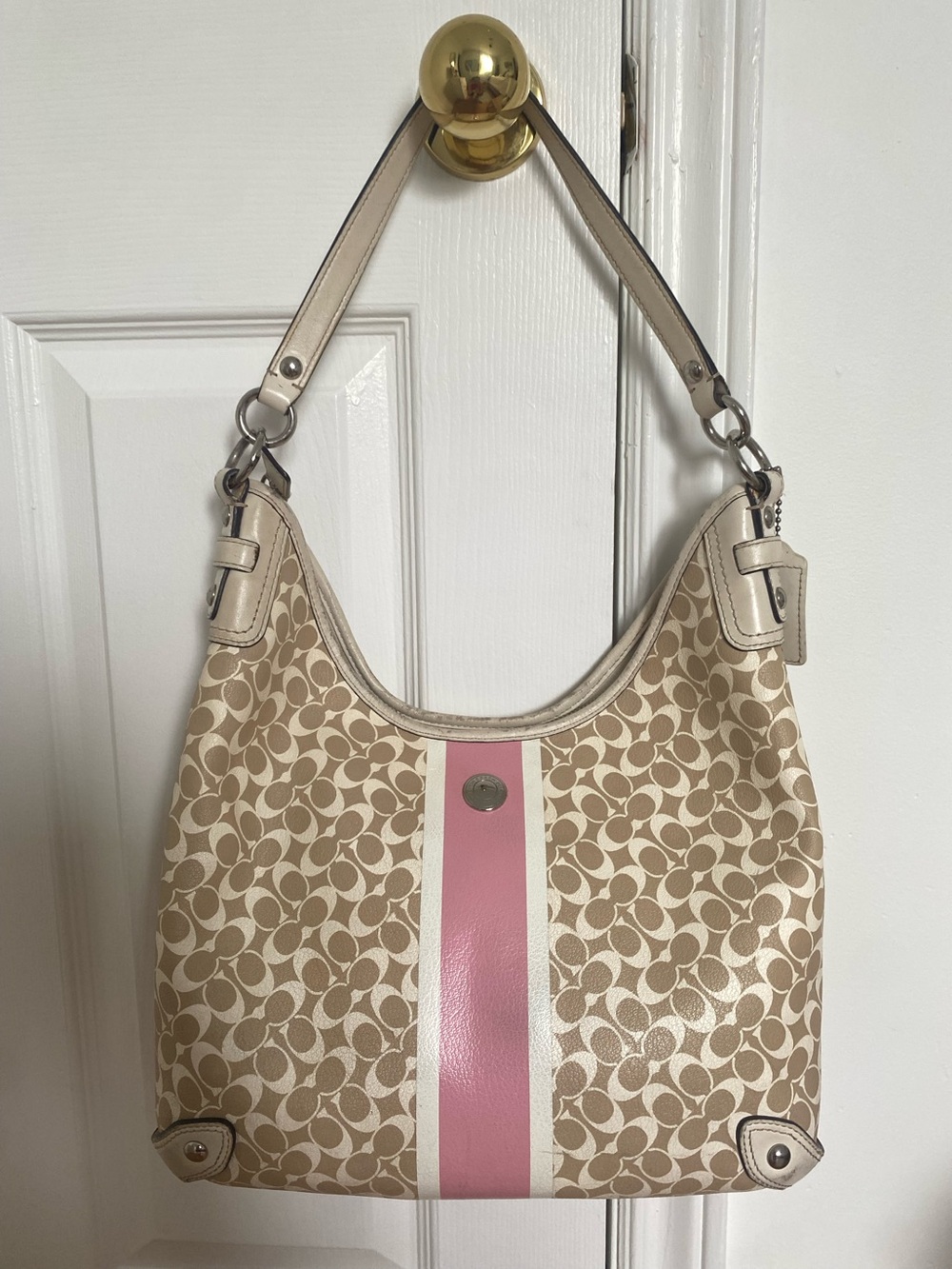 Coach Chelsea Heritage Signature Hobo C1069-F15136